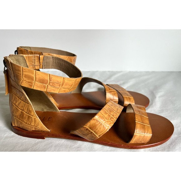 Able Sandals Brown Leather‎ 9.5 Womens - Picture 1 of 9